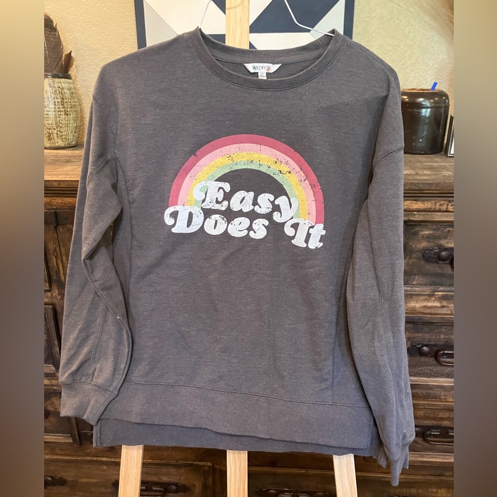 Wildfox, XS, grey crewneck
